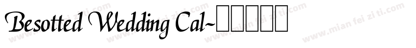 Besotted Wedding Cal字体转换